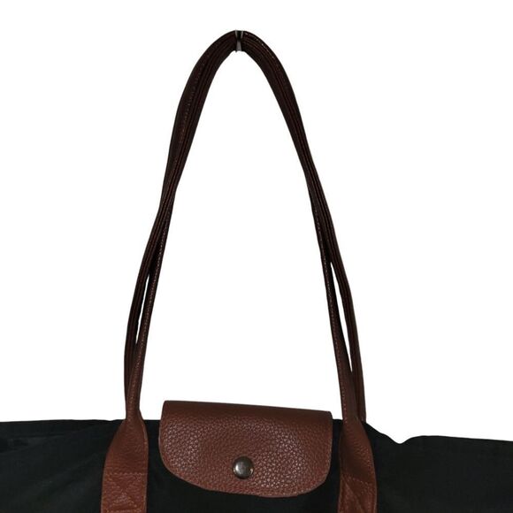 Churchill Downs Black Tote Bag with Brown Handles - Picture 2 of 5